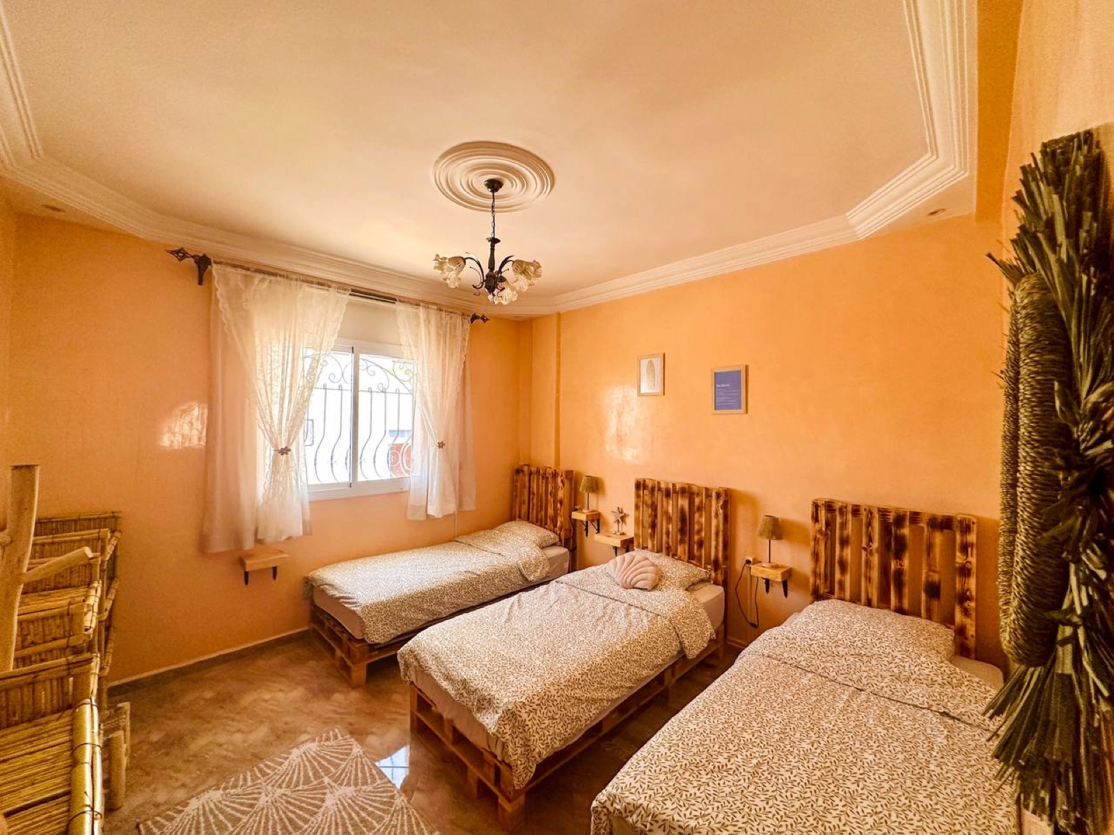 Shared room at Treasure Morocco surf house in Aourir