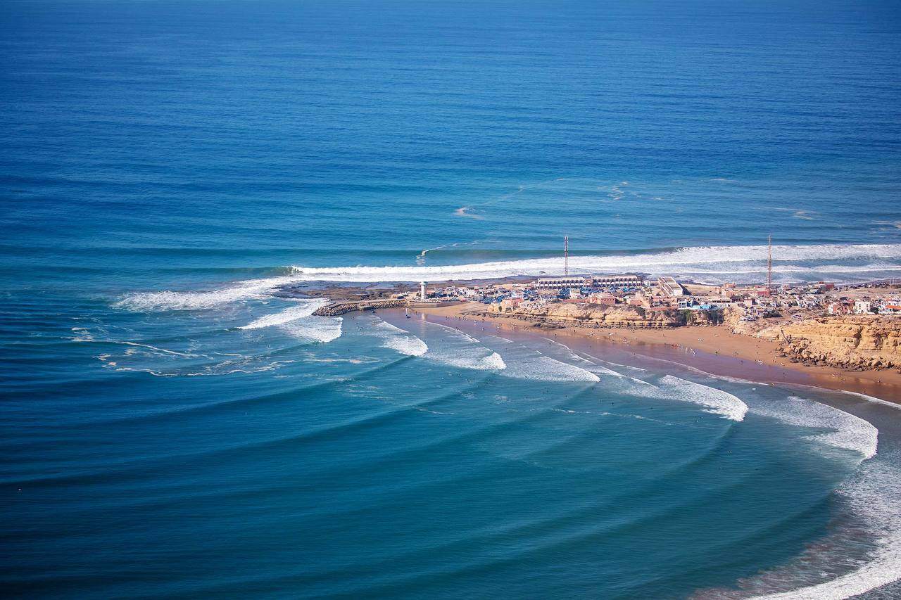 Surf session in Imsouane Bay